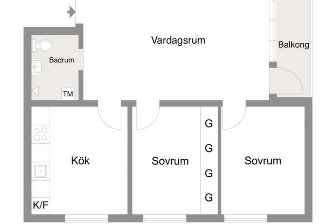 3 rum Lägenhet på Blekingsborgsgatan 13 Blekingsborg Malmö kommun - bild 23