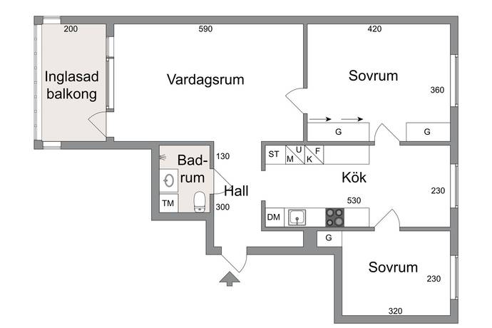 3 rum lägenhet på Ponnygatan 1B Åby, Mölndals kommun - bild 4