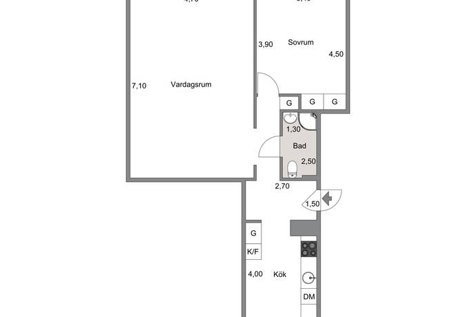 2 rum Lägenhet på Skogsvägen 8C Parkstaden Kristianstads kommun - bild 17