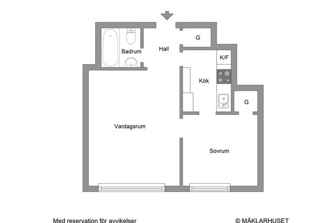 2 rum Lägenhet på Ola Hanssonsgatan 6 Kristineberg Stockholms kommun - bild 15