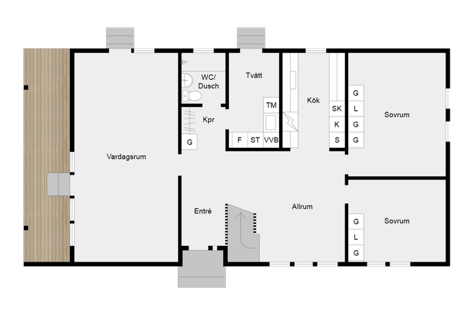 6 rum villa på Egnahemsvägen 27 Fagervik, Timrå kommun - bild 4