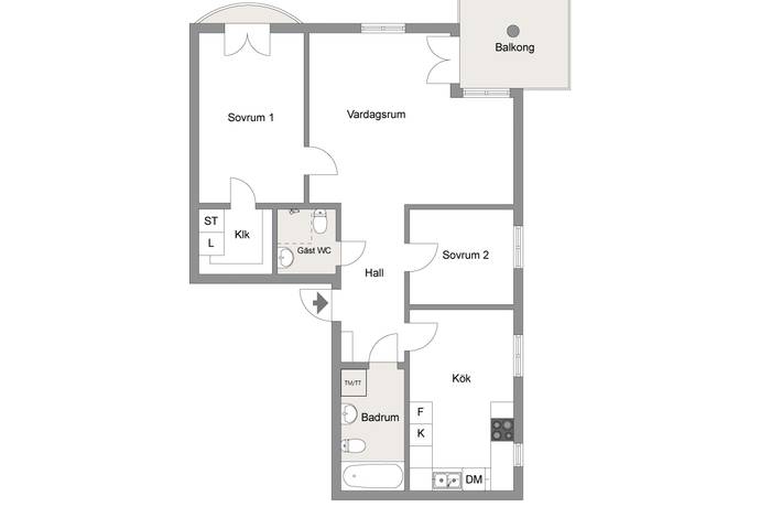 3 rum Lägenhet på Nybodaringen 103 Nybodahöjden/Liljeholmen Stockholms kommun - bild 30