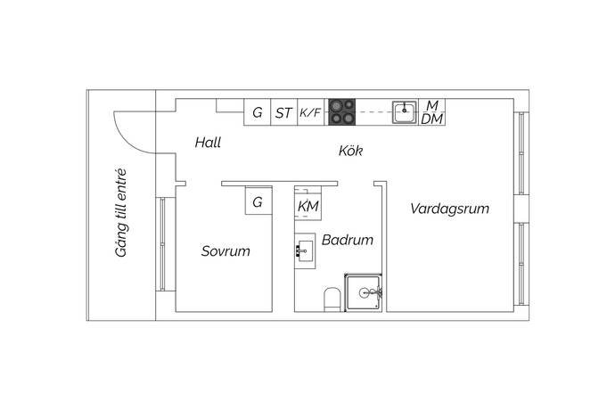 2 rum Lägenhet på LM Ericssons väg 24 Telefonplan Stockholms kommun - bild 24
