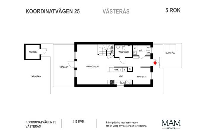 5 rum Radhus på Koordinatvägen 25 Skälby Västerås kommun - bild 47