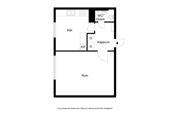 1 rum lägenhet på Ahlbergers väg 11C Högbrunn, Nyköpings kommun - bild 3