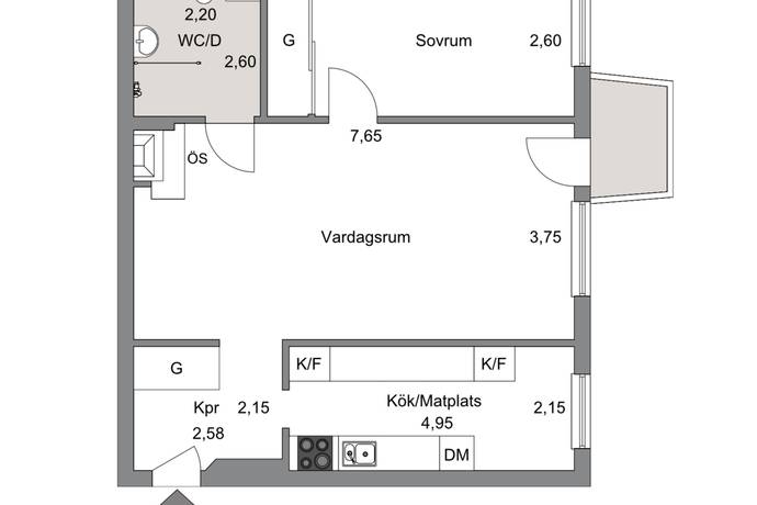 2 rum Lägenhet på Gränsgatan 3 Centrala Sundbyberg Sundbybergs kommun - bild 23