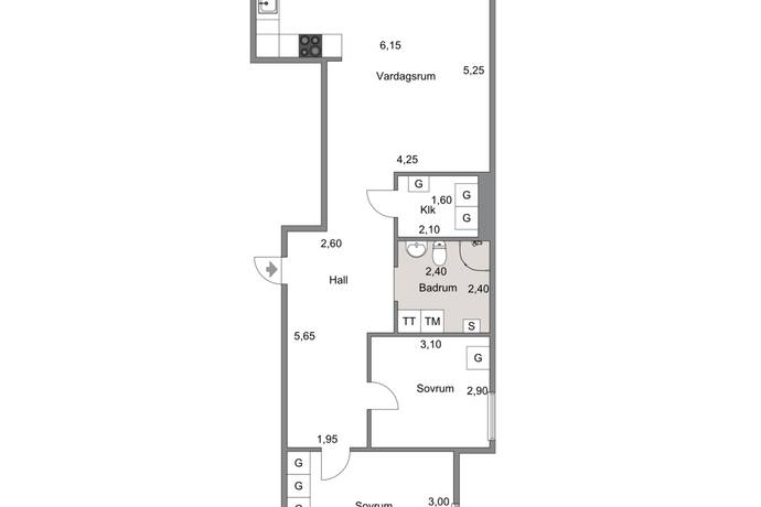 3 rum Lägenhet på Drottninggatan 3B Centralt Eskilstuna kommun - bild 17