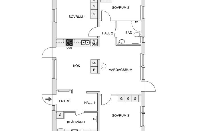 3 rum villa på Hallkved Lindvreta 479B Funbo, Uppsala kommun - bild 2