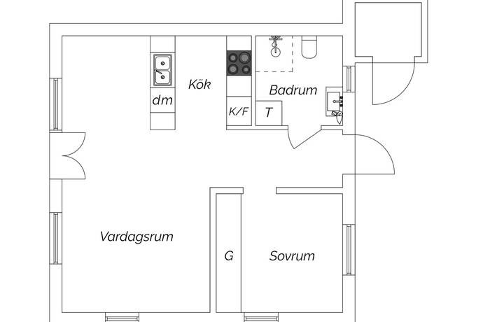 2 rum Lägenhet på Vänskapens väg 25A Ljusstaden Kalmar kommun - bild 24