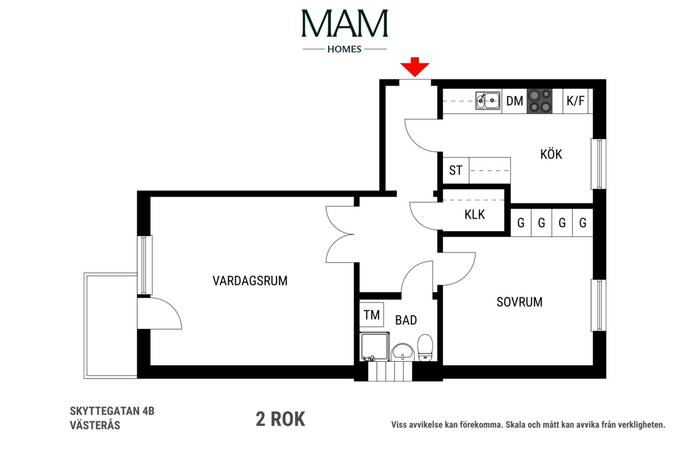 2 rum Lägenhet på Skyttegatan 4B Haga Västerås kommun - bild 19