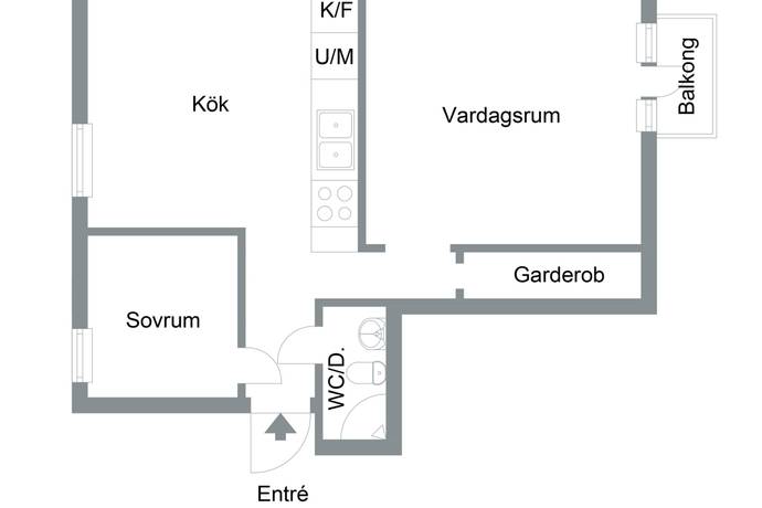 2 rum lägenhet på Västmannagatan 22 Väster, Örebro kommun - bild 4