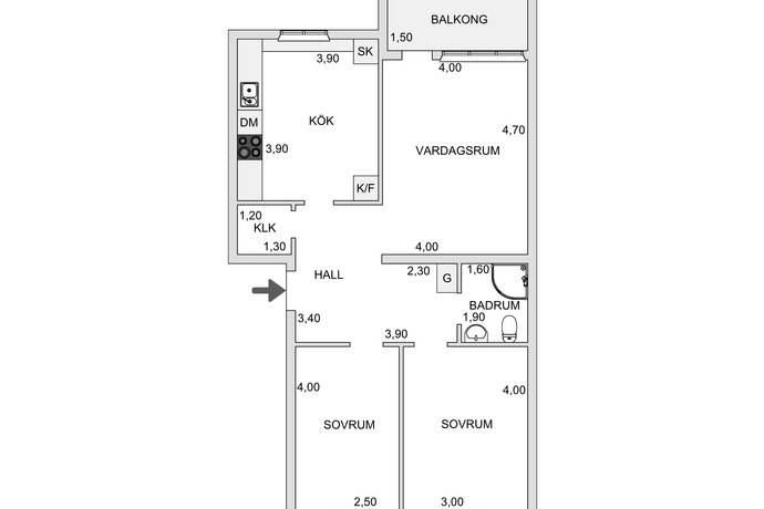 3 rum Lägenhet på Källängsvägen 71 Näset Lidingö kommun - bild 43