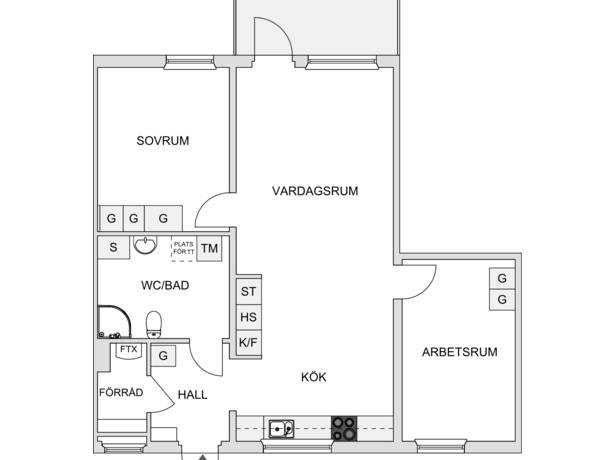 3 rum Lägenhet på Blåportshöjden 6B Blåportshöjden Karlskrona kommun - bild 15