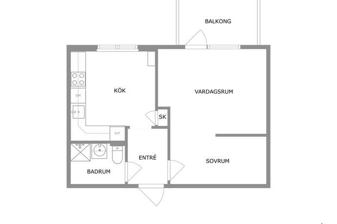 1 rum Lägenhet på Åsbogatan 48D Villan Ängelholms kommun - bild 12