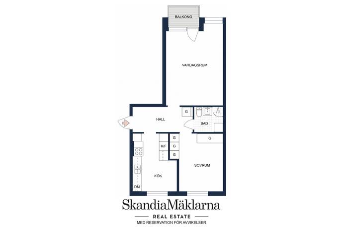 2 rum Lägenhet på Årstagatan 18C Sala Backe Uppsala kommun - bild 30