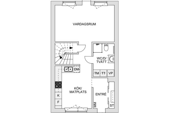 4 rum Radhus på Lehmans gata Sigtuna- Sigtuna Stadsängar Sigtuna kommun - bild 6