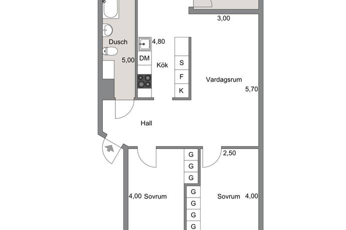 3 rum lägenhet på Jungfruplatsen 1C Jungfruplatsen, Mölndals kommun - bild 4
