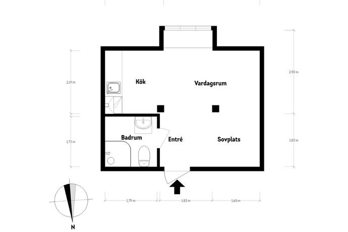 1 rum Lägenhet på Vädursgatan 1 Gårda Göteborgs kommun - bild 13