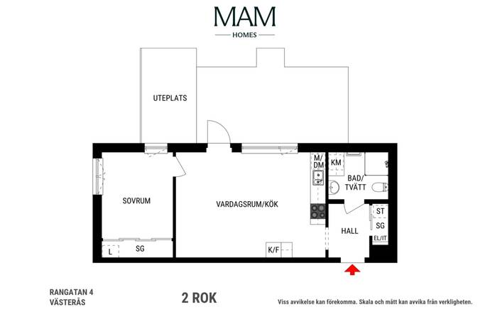 2 rum Lägenhet på Rangatan 4 Notudden/Öster Mälarstrand Västerås kommun - bild 20