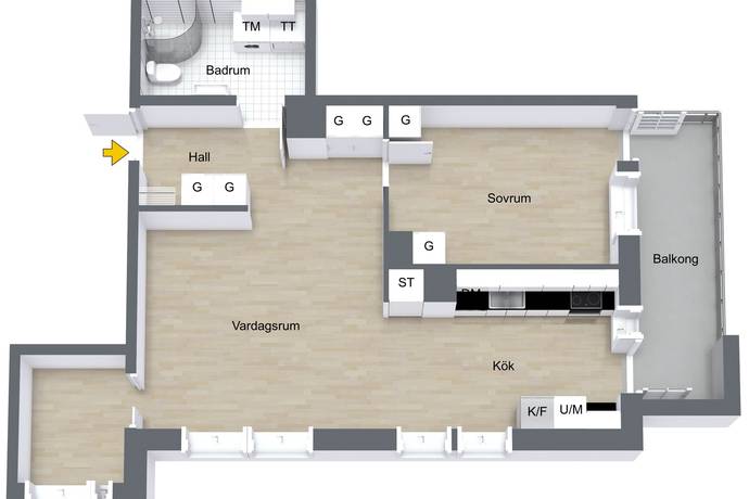 2.5 rum Lägenhet på Råbyvägen 84 Kapellgärdet Uppsala kommun - bild 20