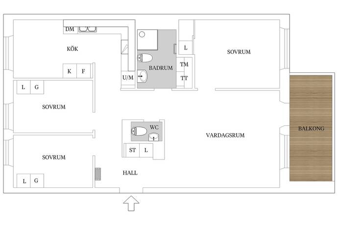 4 rum lägenhet på Broslättsgatan 15 Mölndal - Innerstaden, Mölndals kommun - bild 4