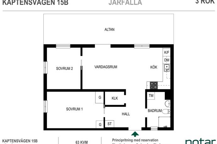 3 rum Lägenhet på Kaptensvägen 15B Barkarbystaden Järfälla kommun - bild 25