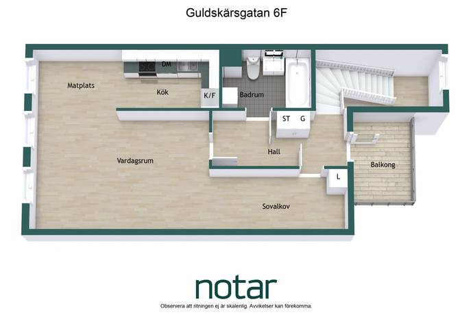 1.5 rum Lägenhet på Guldskärsgatan 6F Östhammars kommun - bild 30