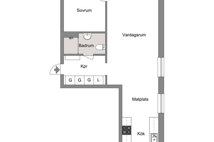 2 rum Lägenhet på Kolvaktargränd 3 Gimonäs Umeå kommun - bild 19