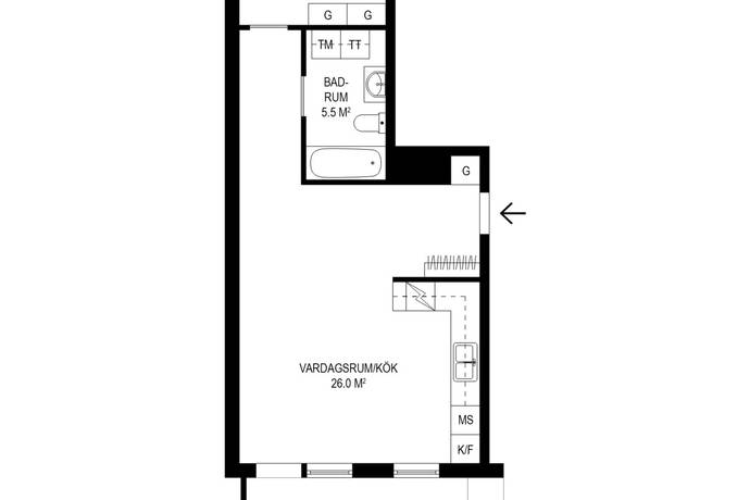 2 rum lägenhet på Fredsgatan 21B Sundbyberg Centrum, Sundbybergs kommun - bild 4