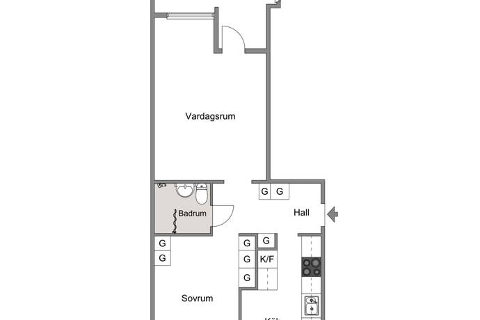 2 rum Lägenhet på Gymnasievägen 5B Bergviken Luleå kommun - bild 15