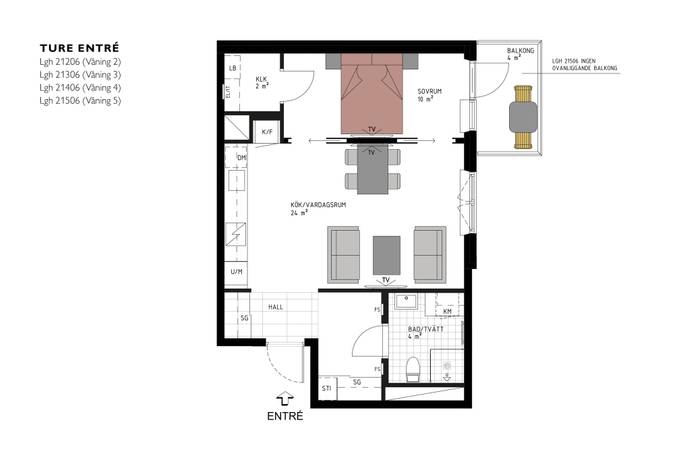 2 rum Lägenhet på Tingsvägen 2 Centrala Sollentuna Sollentuna kommun - bild 4