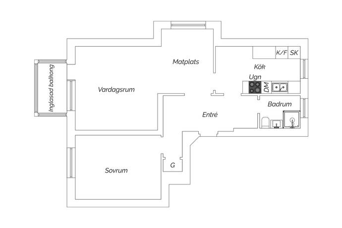 2 rum Lägenhet på Dalgatan 2A Centrum-Stenstaden Sundsvalls kommun - bild 16