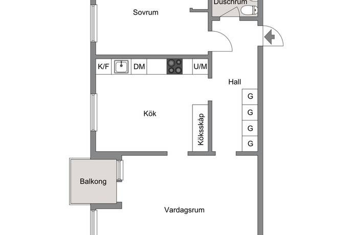 2 rum Lägenhet på Bergslagsgatan 3 Herrhagen Karlstads kommun - bild 20
