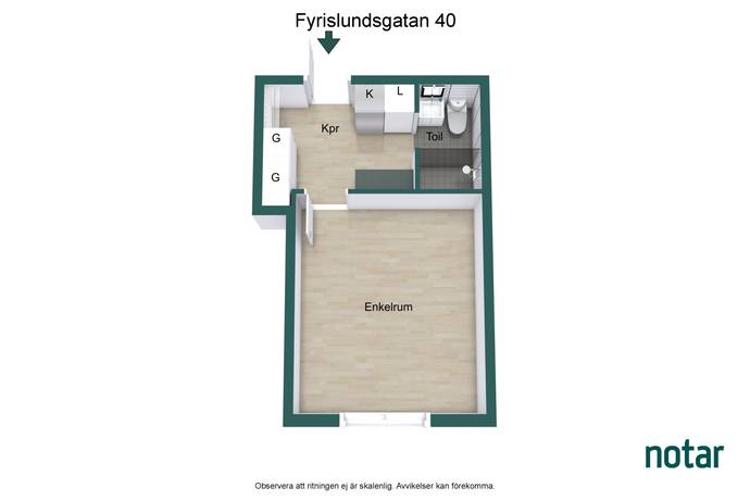 1 rum Lägenhet på Fyrislundsgatan 40 Årsta Uppsala kommun - bild 18