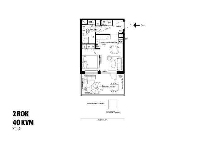 2 rum Lägenhet på Bohusgatan 7G Heden Göteborgs kommun - bild 2