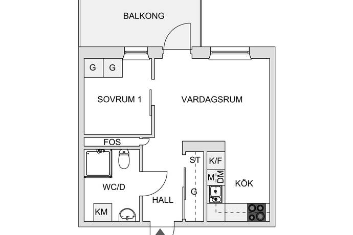 1.5 rum Lägenhet på Fruktträdsgatan 11 Centrala Hisingen Hildedal Göteborgs kommun - bild 22