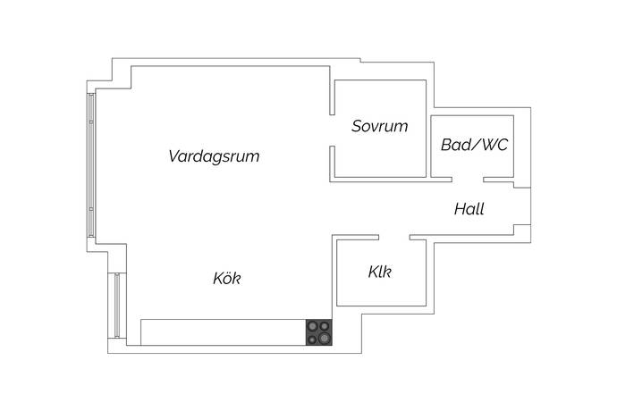 2 rum Lägenhet på Tulegatan 22 Vasastan / Sibirien Stockholms kommun - bild 25
