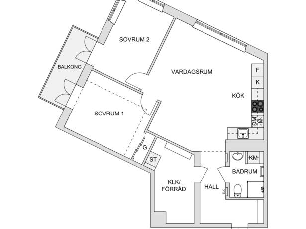 3 rum Lägenhet på Karlavagnsgatan 1 Lindholmen Norra Älvstranden Göteborgs kommun - bild 16