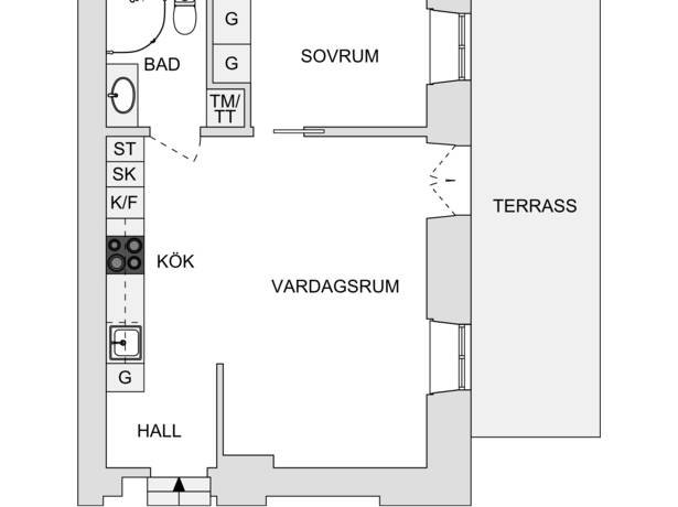 2 rum Lägenhet på Hantverkargatan 44 Kungsholmen Nedre Stockholms kommun - bild 22