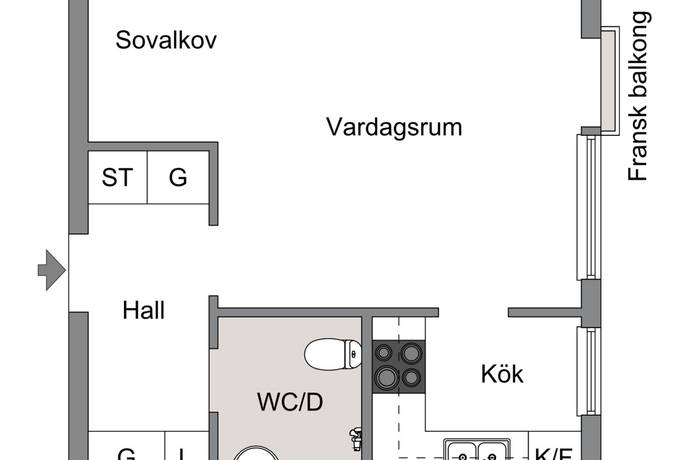 1 rum Lägenhet på Björketorpsvägen 11, 3 tr Norra Ängby Stockholms kommun - bild 16