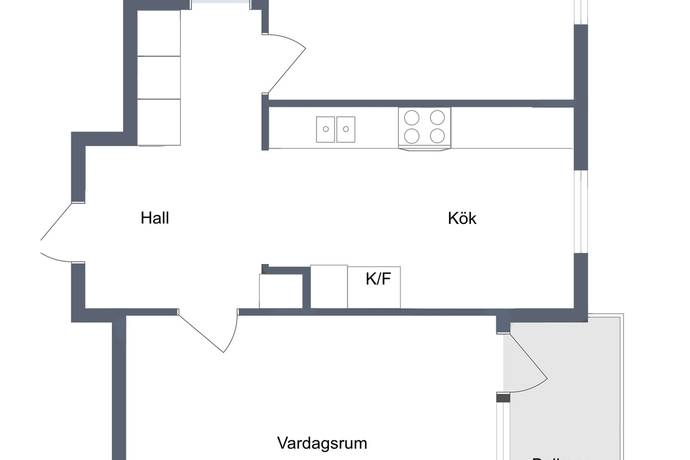 2 rum lägenhet på Tullingebergsvägen 19 G:a Tullingeberg, Botkyrka kommun - bild 4
