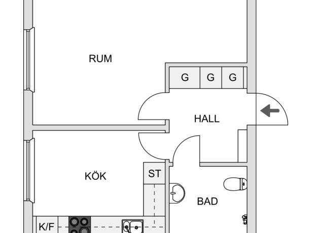 1 rum Lägenhet på Prästslättsvägen 2 Prästslätten Karlshamns kommun - bild 11