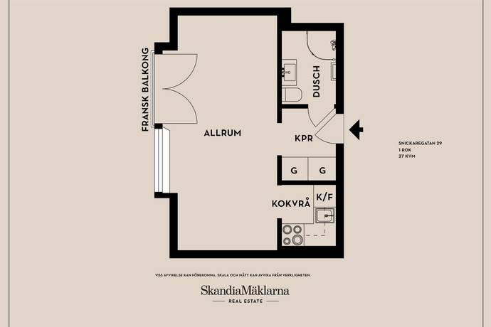 1 rum Lägenhet på Snickaregatan 29 Centralt Linköpings kommun - bild 12