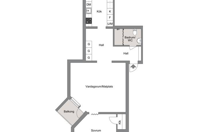 2 rum Lägenhet på Drottninggatan 21 C lgh 1201 Trossö Karlskrona kommun - bild 13