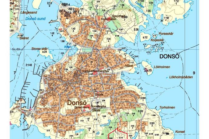 tomt på 7.8 hektar av attraktiva Donsö som sträcker sig från öns högsta punkt ner till stranden. Göteborg - Södra skärgården, Göteborgs kommun - bild 1