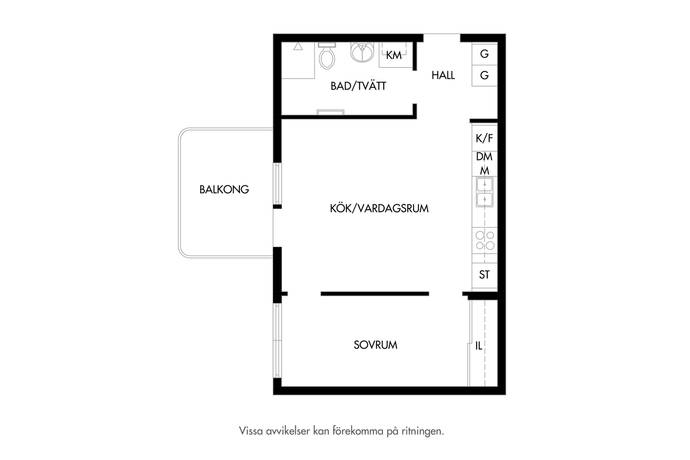 2 rum Lägenhet på Brännhusgatan 1A Varvsstaden Malmö kommun - bild 16