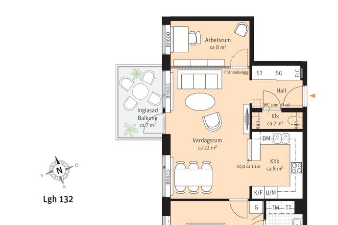 3 rum lägenhet på Sjöbovägen 21 Veberöd, Lunds kommun - bild 2