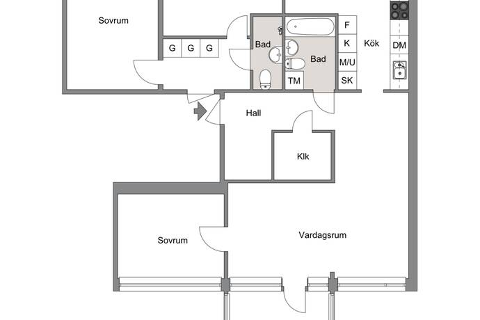 4 rum Lägenhet på Stenhagsvägen 44 Stenhagen Karlshamns kommun - bild 17