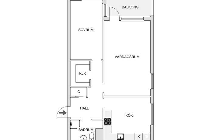 2 rum Lägenhet på Tyringegatan 3 Husensjö Helsingborgs kommun - bild 11