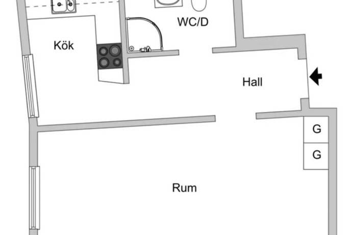 1 rum Lägenhet på Norra Liden 11 Inom Vallgraven Göteborgs kommun - bild 19
